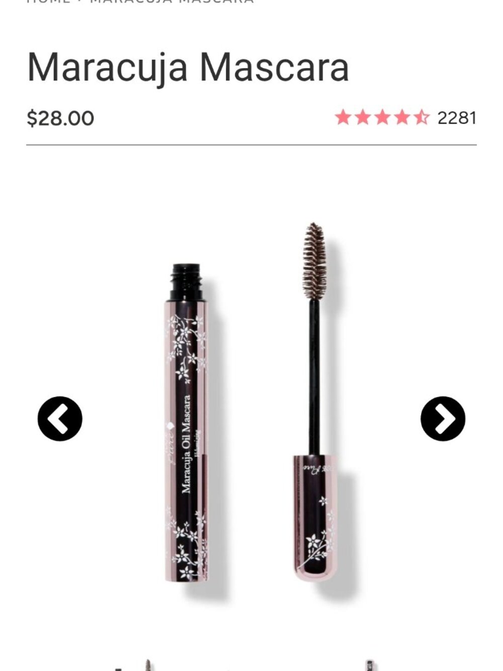 100% Pure Maracuja Mascara- Dark Chocolate